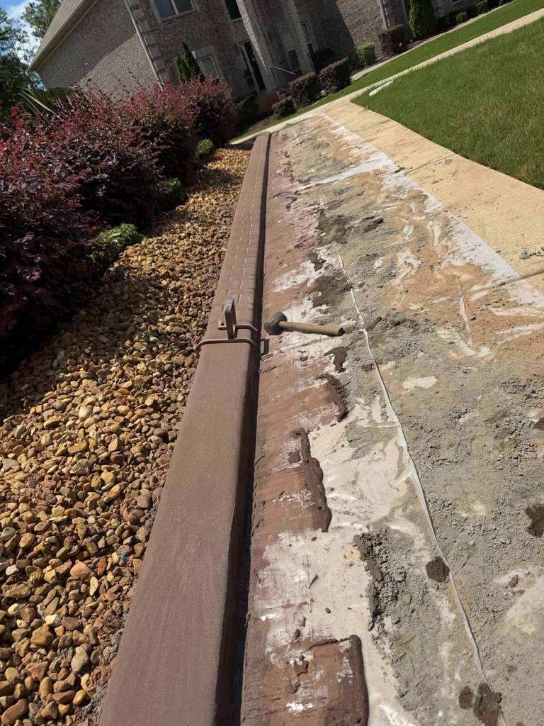 Curbing and mulch
